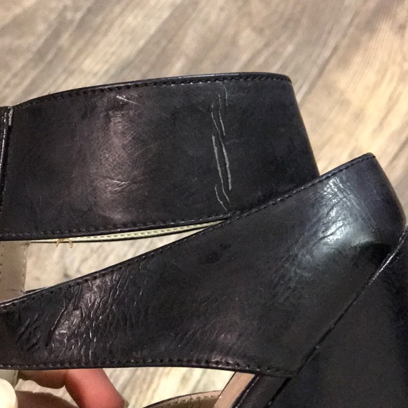 CHRISTIAN SIRIANO BLACK CAGE ZIPPER HEELS - Picture 8 of 8